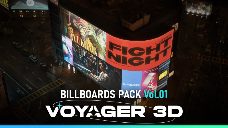 Billboards Pack Vol 01 3D-Modell .c4d .max .obj .3ds .fbx .stl .blend