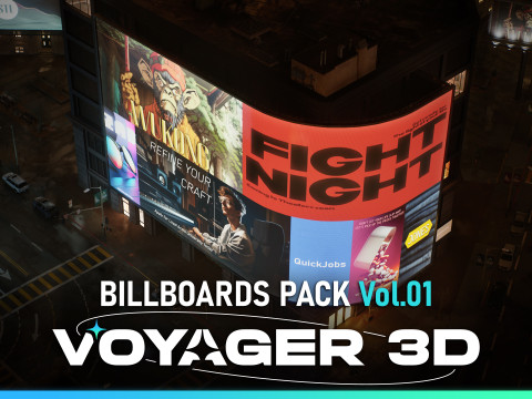 Billboards Pack Vol 01 3D मॉडल