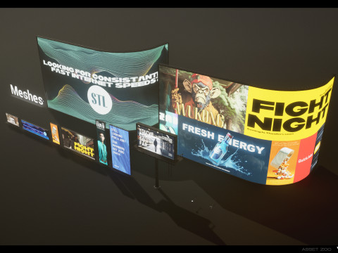 Billboards Pack Vol 01 3D-Modell