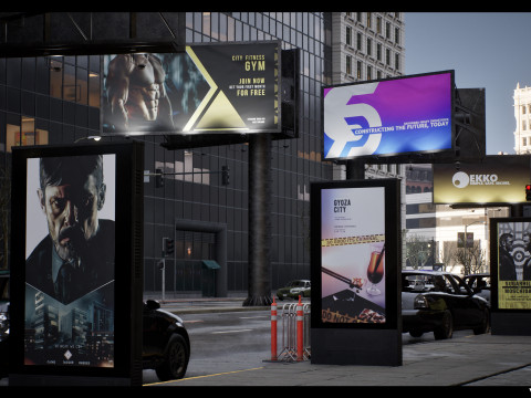 Billboards Pack Vol 02 3D Модель