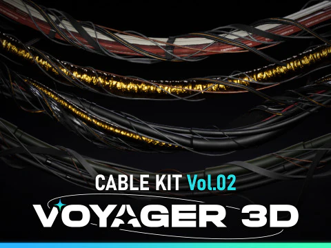 Комплект сплайновых кабелей, том 02 3D Модель