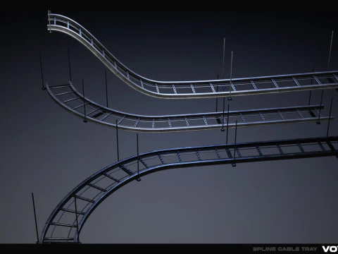 Spline Cable Kit Vol 02 3D Model