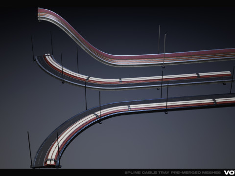 Spline Cable Kit Vol 02 3D Модель
