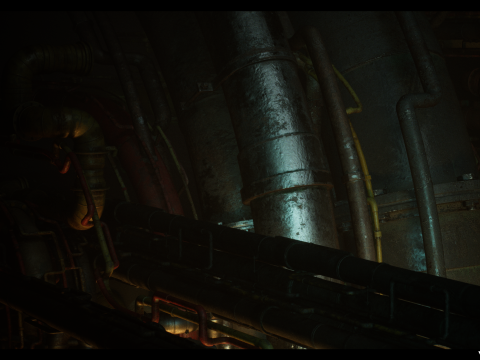 SciFi Pipes Pack Vol01 Model 3D