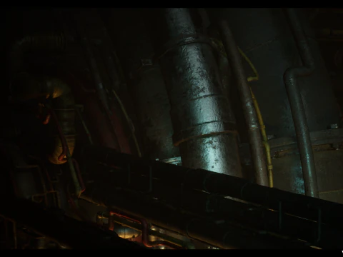 SciFi Pipes Pack Vol01 3D Model