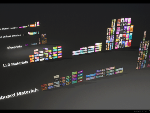 Billboards Pack Vol 03 Modèle 3D