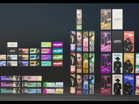 Billboards Pack Vol 03 Modèle 3D