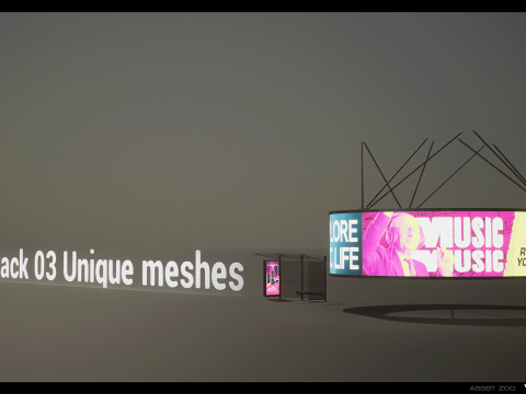 Billboards Pack Vol 03 Modèle 3D