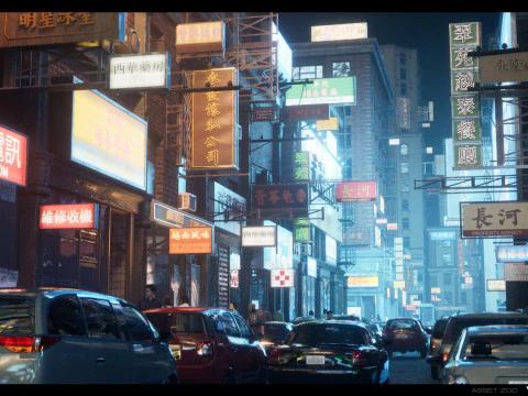 Chinese Shop Signs Vol 01 3D Model