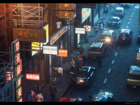 Chinese Shop Signs Vol 01 3D 모델