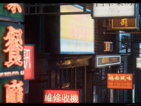 Chinese Shop Signs Vol 01 3D 모델