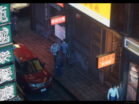 Chinese Shop Signs Vol 01 3D 모델