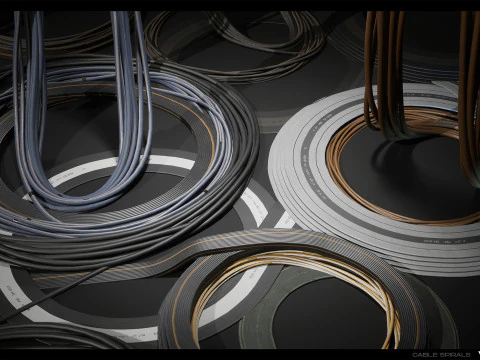 Industrial Cable Kit Vol 01 3D Model