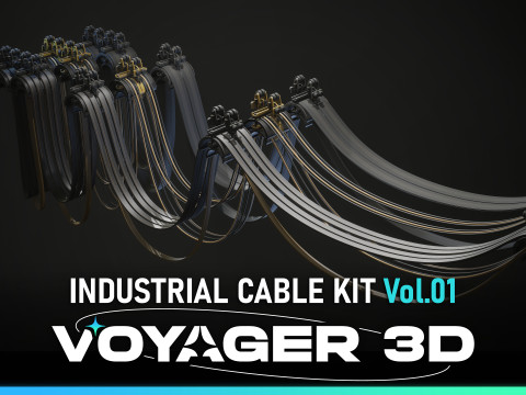 Industrial Cable Kit Vol 01 Modelo 3D
