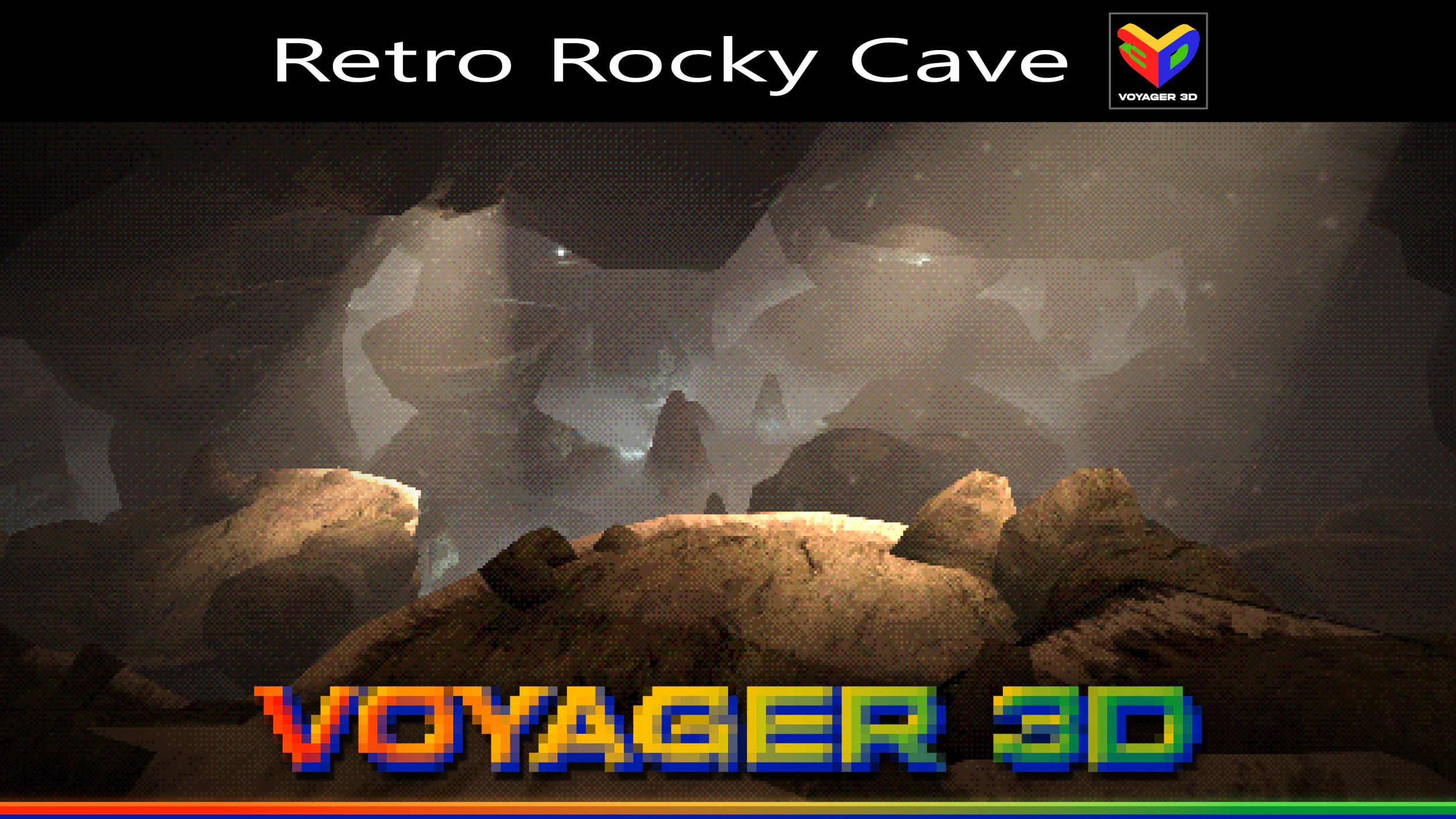 Retro Rocky Cave 3D Model .c4d .max .obj .3ds .fbx .stl .blend 