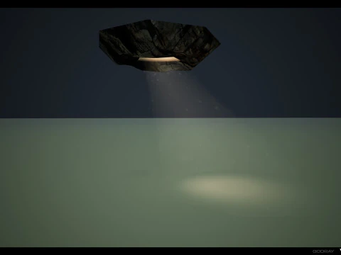 Retro Rocky Cave 3D Model