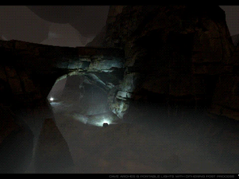 Retro Rocky Cave 3D Model