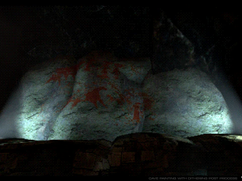 Retro Rocky Cave 3D Model