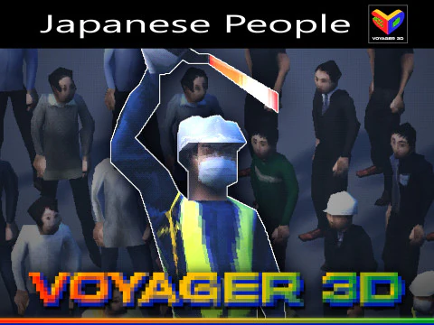 Retro Japanese People Vol 01 3D Model