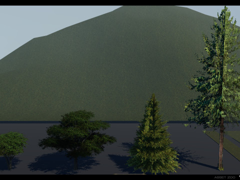 Retro Rice Field Model 3D