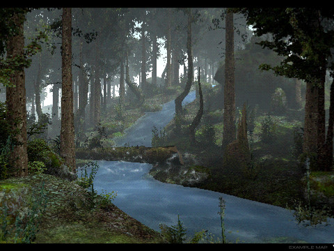 Retro Forest Pack 3D Model