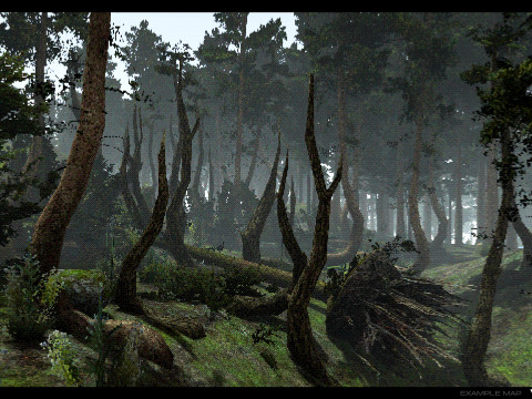 Retro Forest Pack 3D Model