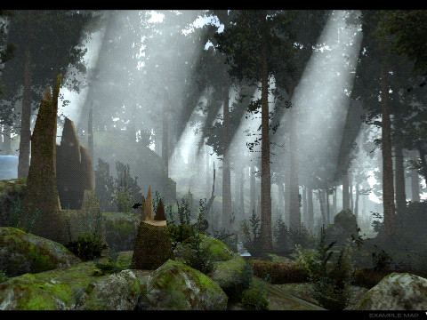 Retro Forest Pack 3D Model