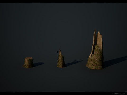 Retro Forest Pack 3D Model