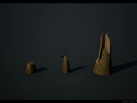 Retro Forest Pack 3D Model