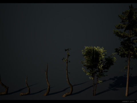 Retro Forest Pack 3D Model