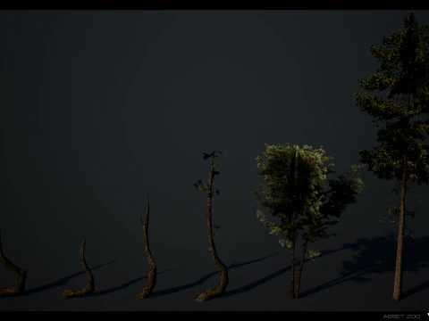 Retro Forest Pack 3D Model