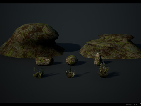 Retro Forest Pack 3D Model