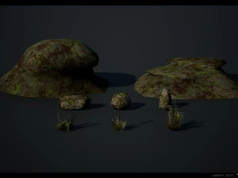 Retro Forest Pack 3D Model