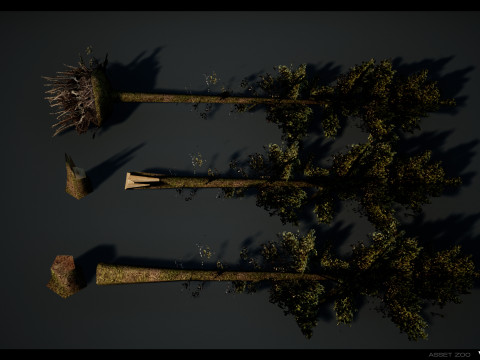 Retro Forest Pack 3D Model
