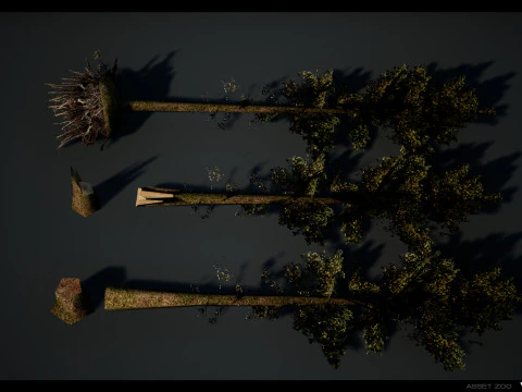 Retro Forest Pack 3D Model