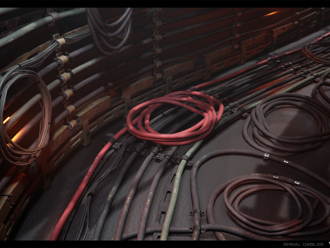 Industrial Cable Kit Vol 02 3D Model