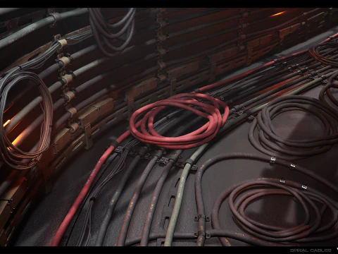Industrial Cable Kit Vol 02 3D Model