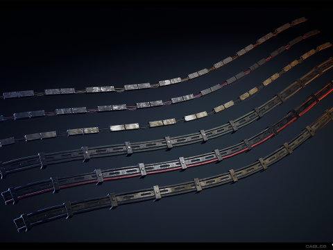 Industrial Cable Kit Vol 02 3D Model