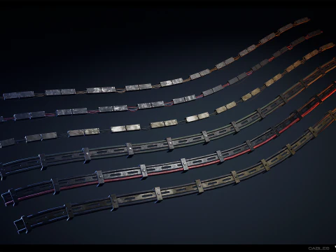 Industrial Cable Kit Vol 02 3D Model