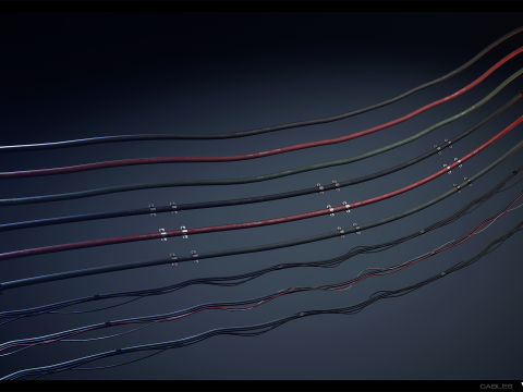 Industrial Cable Kit Vol 02 3D Model