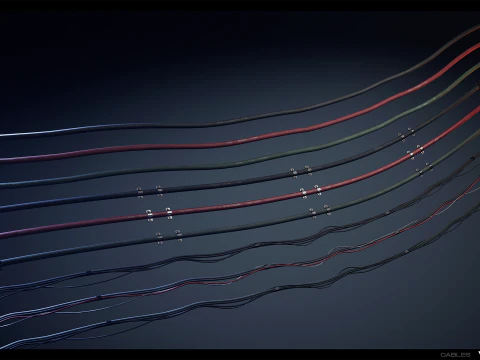 Industrial Cable Kit Vol 02 3D Model