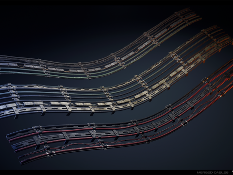 Industrial Cable Kit Vol 02 3D Model