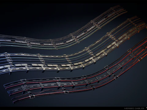 Industrial Cable Kit Vol 02 3D Model