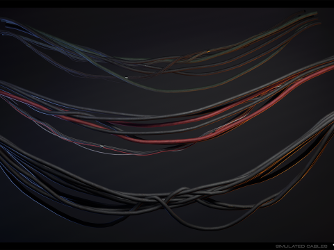Industrial Cable Kit Vol 02 3D Model