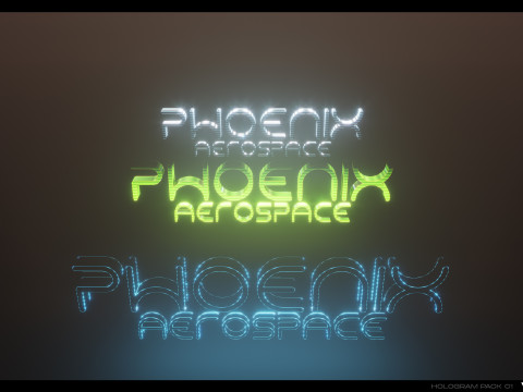 3D Holograms Pack Vol 01 3Dモデル