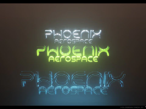 3D Holograms Pack Vol 01 3D Model
