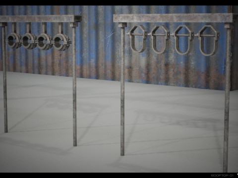 Rooftop Props Pack Vol 01 Modelo 3D