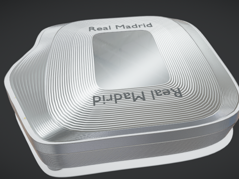 Bernabeu y Escudo Real Madrid 3D Model