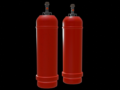 Gas cylinder Modelo 3D