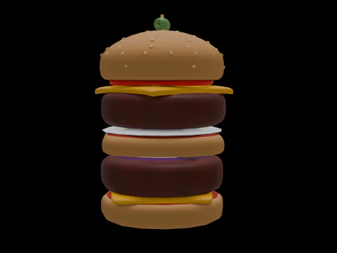 Burger 3D Model